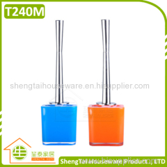 Unique Design Colorful Plastic Stainless Steel Toilet Brush With Long Handle