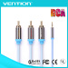 High Quality 2.5mm Male to 3RCA Cable 1.5m 2M