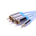 High Quality 2.5mm Male to 3RCA Cable 1.5m 2M