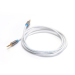 3.5MM Male To Male Cable round white metal connector aux cable