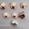 Round Head Electrical Contact Materials Trimetal Rivets For 12V / 24V AC / DC Relays