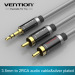 Top quality HIFI 3.5mm Jack to 2 RCA Audio Cable Gold-plated rac audio cable
