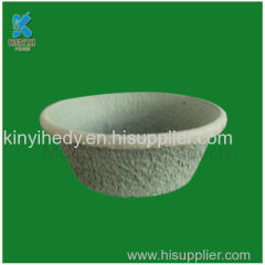 Biodegradable fiber pulp dry pressing plant pot