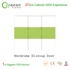 Foshan candany sliding wardrobe door 20yrs wardrobe &kitchen cabinet OEM exprience