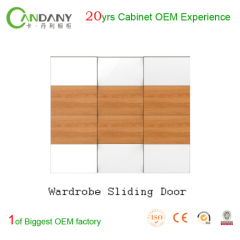 Foshan candany sliding wardrobe door 20yrs wardrobe &kitchen cabinet OEM exprience