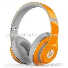 Beats Studio 2.0 By Dr. Dre Wired Headphones Over-Ear RemoteTalk Rechargeable Orange