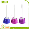 Colorful Modern Lotus Base Plastic Toilet Brush