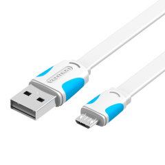Vention Mobile Phone Cable Flat Micro USB Cable 0.25m/0.5m/1m/1.5m/2m Data Charger Cable for Android