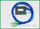 1xN Single Mode Fiber Coupler ABS Box Type Armoured Optical Cable FC / APC Connectors