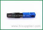 FTTH Drop Cable Optical Fiber Connectors SC / UPC Single Mode