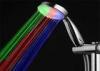 ABS LED Rain Shower Head With Temperature Sensor 7 Colors Change