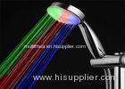 ABS LED Rain Shower Head With Temperature Sensor 7 Colors Change