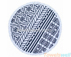 Round Beach Towel Lint Free Ultra Soft Drying fast Super Absorbent