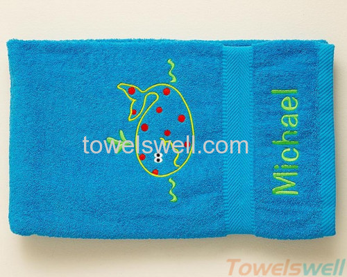 Embroidered Beach Towel Lint Free Ultra Soft Drying fast Super Absorbent