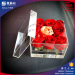 Clear plexiglass rose flower gift box clear acrylic luxury flower box