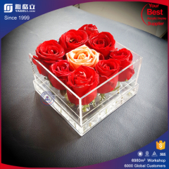 Modern luxury clear acrylic luxury flower box