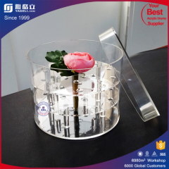 2016 best seller clear acrylic luxury flower box