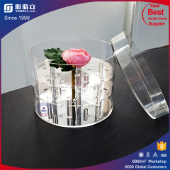 2016 best seller clear acrylic luxury flower box