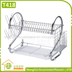 High Quanlity 2 Tier Stainless Steel Kitchen Dish Rack