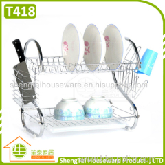 High Quanlity 2 Tier Stainless Steel Kitchen Dish Rack