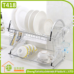 High Quanlity 2 Tier Stainless Steel Kitchen Dish Rack