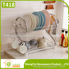 High Quanlity 2 Tier Stainless Steel Kitchen Dish Rack