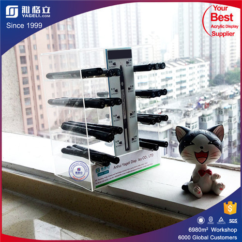 Factory manufacturing good quality acrylic pen display stand /acrylic pen holder