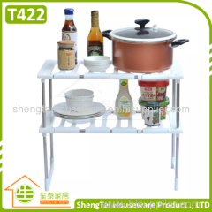 Multilayer Kithchen Stainless Steel Telescopic Storage Shelf