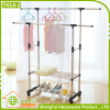 Double Tier Adjustable Stand Household Storage Clothes Drying Shelf