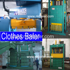 used clothing baler second cloth baling machine used rags hydraulic bale machine leather hydraulic baler