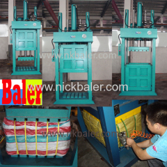 used clothing baler second cloth baling machine used rags hydraulic bale machine leather hydraulic baler