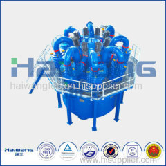 Haiwang Cyclone Desander / Costing Polyurethane Hydrocyclone / Air Cyclone Separator For Sale