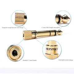 6.5mm Male Plug to 3.5mm Female Jack Stereo Headphone 1Pcs Headset Audio Adapter Connector Plug For Microphone