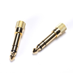 6.5mm Male Plug to 3.5mm Female Jack Stereo Headphone 1Pcs Headset Audio Adapter Connector Plug For Microphone