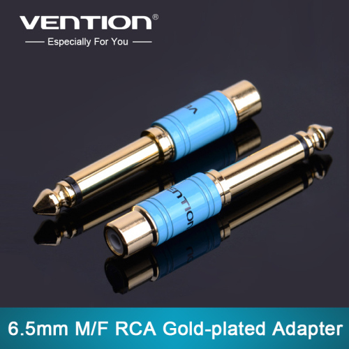 Vention New 6.35mm 1/4" Male Mono Plug to RCA Female Jack Audio Adapter Connector for Projector Computer Microphone