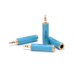 Vention New 1pcs Gold 3.5mm Male to 6.35mm Female Audio Adapter Jack Stereo Converter Cable For Microphone