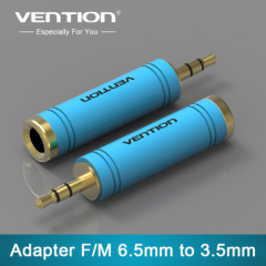 Wholesale New 1pcs Gold 3.5mm Male to 6.35mm Female Audio Adapter Jack Stereo Converter Cable For Microphone