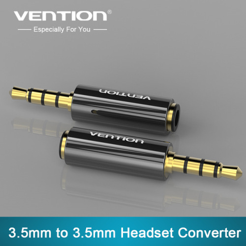 Vention 4 pole 3.5mm to 3.5mm RCA Audio Gold-Plated headphone plug Connectors jack adapter plug jack Stereo Headset