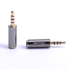 4 pole 3.5mm to 3.5mm RCA Audio Gold-Plated headphone plug Connectors jack adapter plug jack Stereo Headset