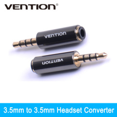 4 pole 3.5mm to 3.5mm RCA Audio Gold-Plated headphone plug Connectors jack adapter plug jack Stereo Headset