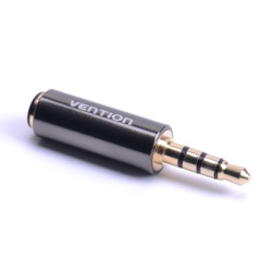 4 pole 3.5mm to 3.5mm RCA Audio Gold-Plated headphone plug Connectors jack adapter plug jack Stereo Headset