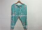 Custom Printed Cotton Floral Ladies Pajama Pants For Women Night Wear