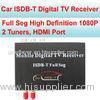 Two Tuners Two Antennas Car Digital TV Receiver For External ISDB-T Full Seg