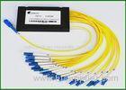 PON Networks / CATV Optic Fiber Splitter Cwdm Multiplexer 16 To 1 Ports Mux Demux