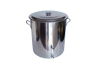 Stainless steel kettle and lid with two 1/2″ NPT Ports