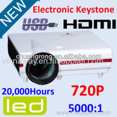 1280*768P resolution LCD projector with 50000hours life span bright 3500lumens projector