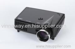 Mini home&office projector for entainment 800*480p support 1080p HDMI USB Audio video input beam projector