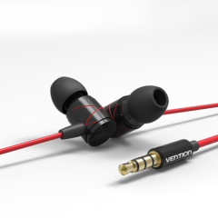 Promotion wholesale metallic Earphones with Microphoe 3.5mm in-ear Style Earphone with MIC