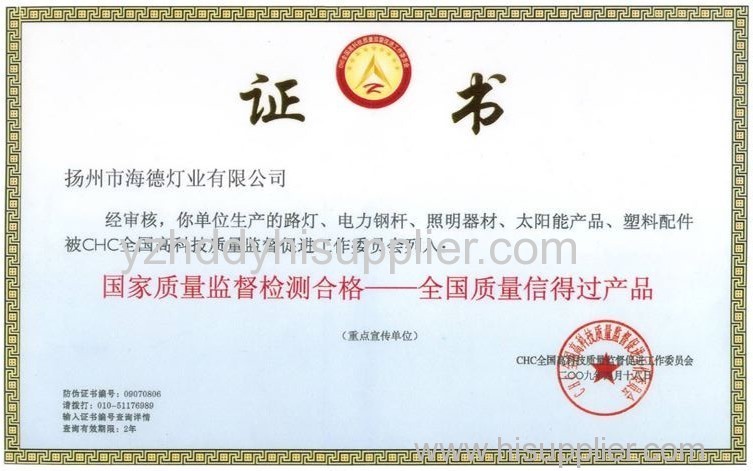 Certificate Honor