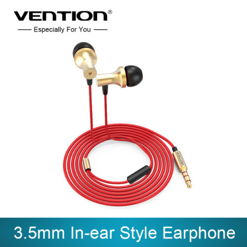 Vention 3.5mm jack In Ear Earphones Studio Earphone Noise Isolating Deep Bass Earphones with MIC